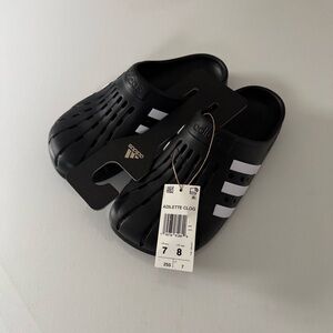 Adidas Mules Womens 8 Black Adilette
